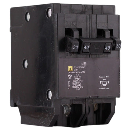 Square D Homeline, HOMT230240, 30A/40A, 2P/2P, 120/240V, Quadplex, Circuit Breaker