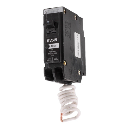 Eaton BRN115GF 15 Amp Single Pole 120V Pigtail-Neutral GFCI Ground Fault Circuit Breaker UL - Image 2