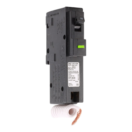 Square D HOM115AFI 15A 120V 1-Pole AFCI Circuit Breaker Pigtail Neutral