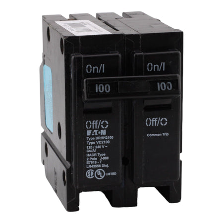 Eaton BRHH2100 100 Amp Double Pole 240V Plug-In Standard Trip Circuit Breaker UL - Image 2