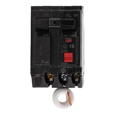GE THQL2115GFT 15A 2P 120/240V GFCI Circuit Breaker - Image 3