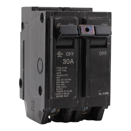 GE THQL2130 30A 2P 120/240V Q-Line Plug-In Circuit Breaker