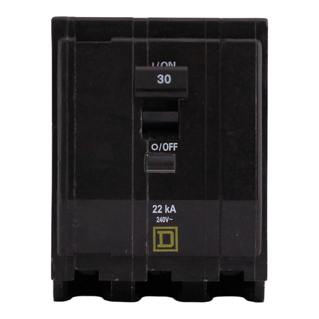 Square D QO, QO330VH, 30A, 3P, 240V, 22kA, Plug-In, Circuit Breaker - Image 3
