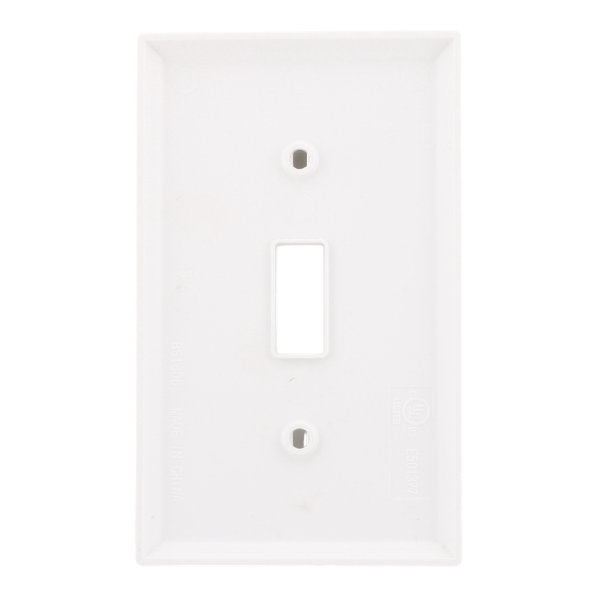RES POWER 1-Gang Toggle Switch Wall Plate Unbreakable Polycarbonate cULus Listed White - Image 4