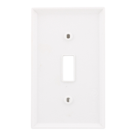 RES POWER 1-Gang Toggle Switch Wall Plate Unbreakable Polycarbonate cULus Listed White - Image 4