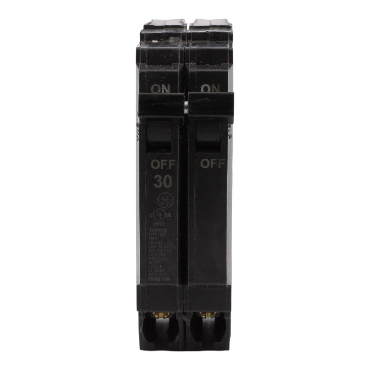 GE THQP230, 30A, 120/240V, 2-Pole Circuit Breaker, Plug-In, for Load Centers and Lighting Panels - Image 2
