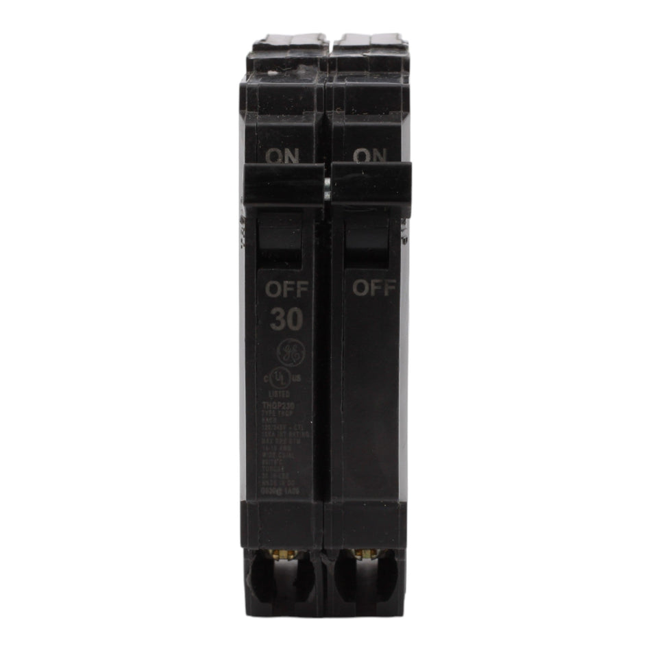 GE THQP230, 30A, 120/240V, 2-Pole Circuit Breaker, Plug-In, for Load Centers and Lighting Panels - Image 2