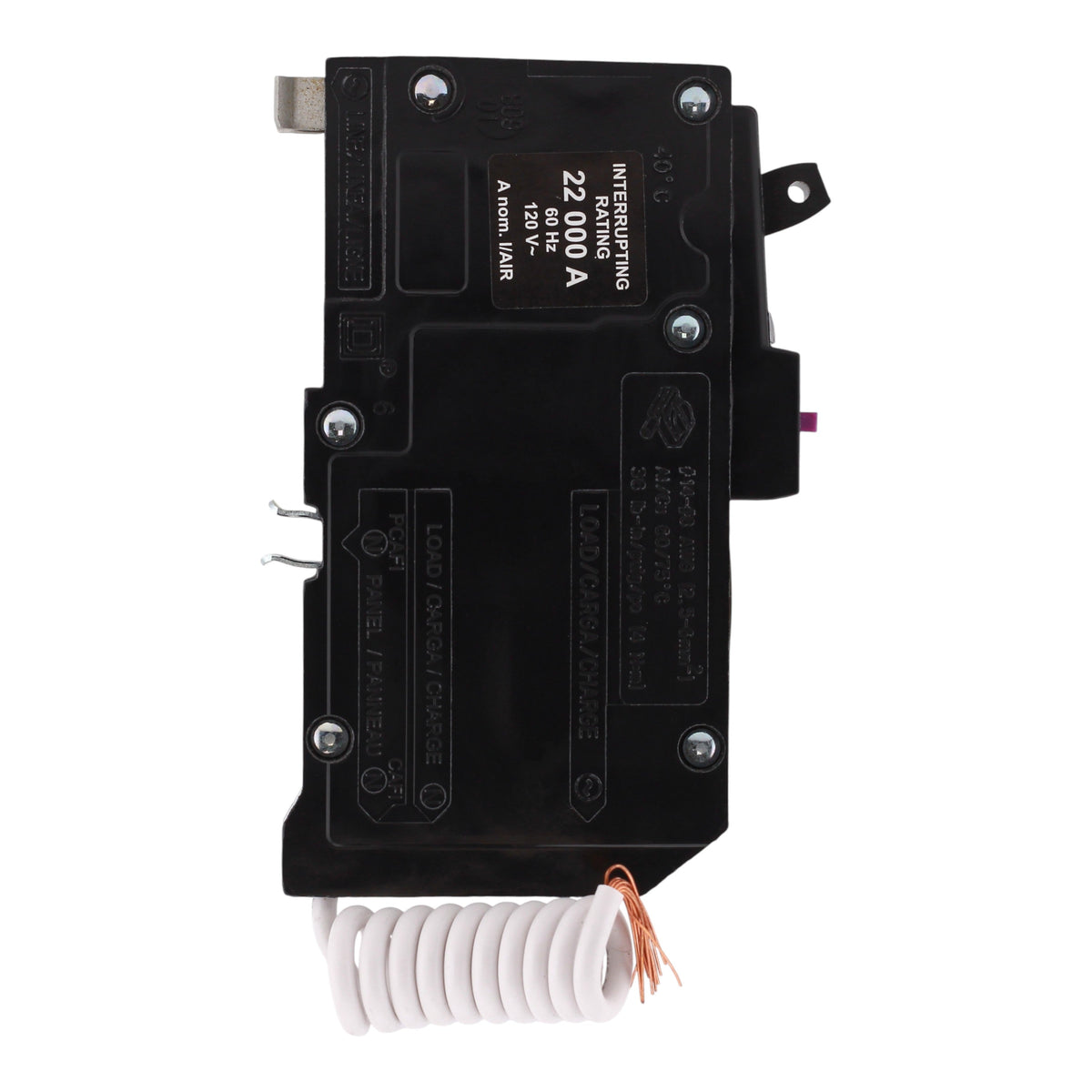 Square D QO QO120VHDF 20A 1P 120V AFCI/GFCI Pigtail Neutral Circuit Breaker 22kA - Image 5