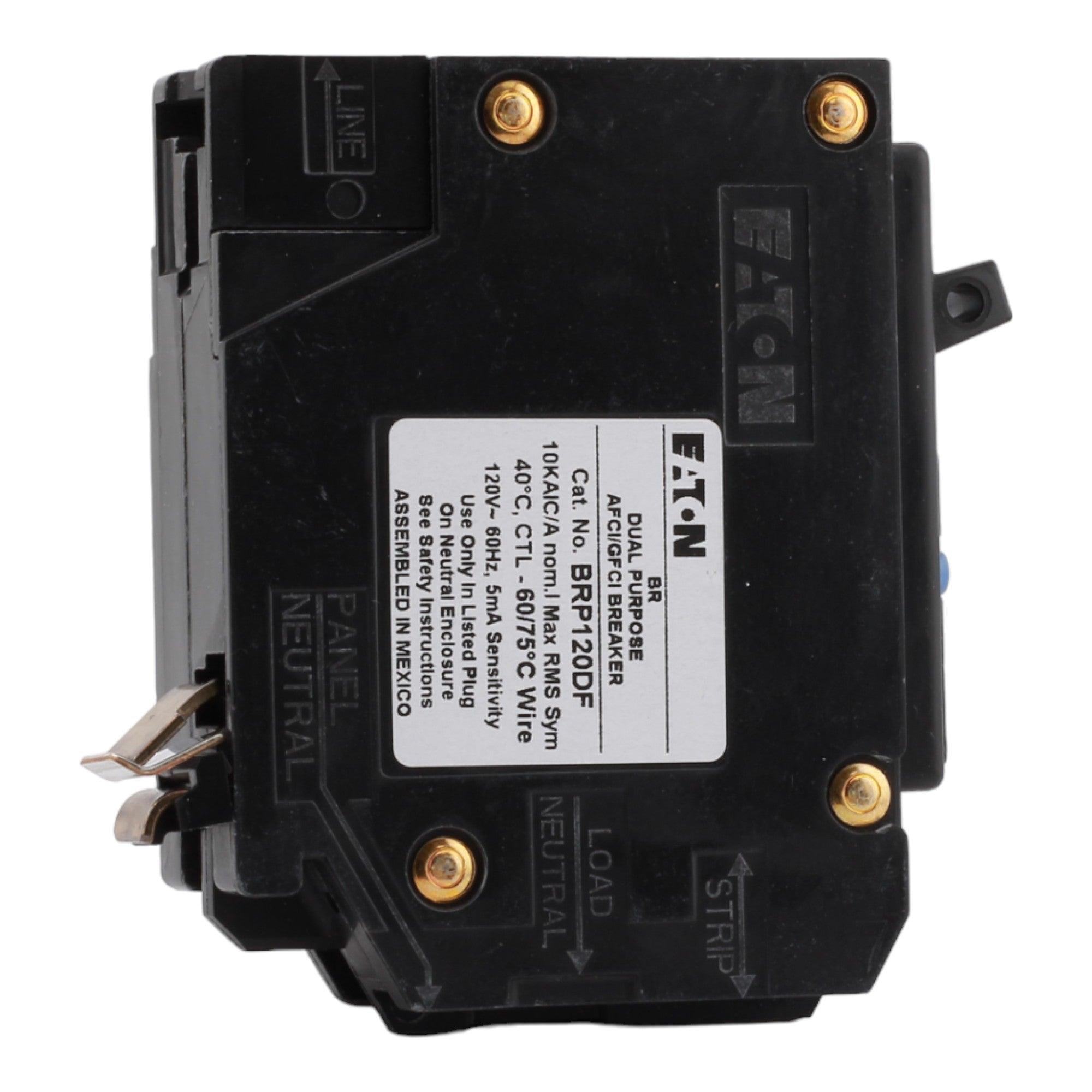 Eaton BR, BRP120DF, 20A, 1P, 120V, AFCI/GFCI, Plug on Neutral, Circuit Breaker - Image 5