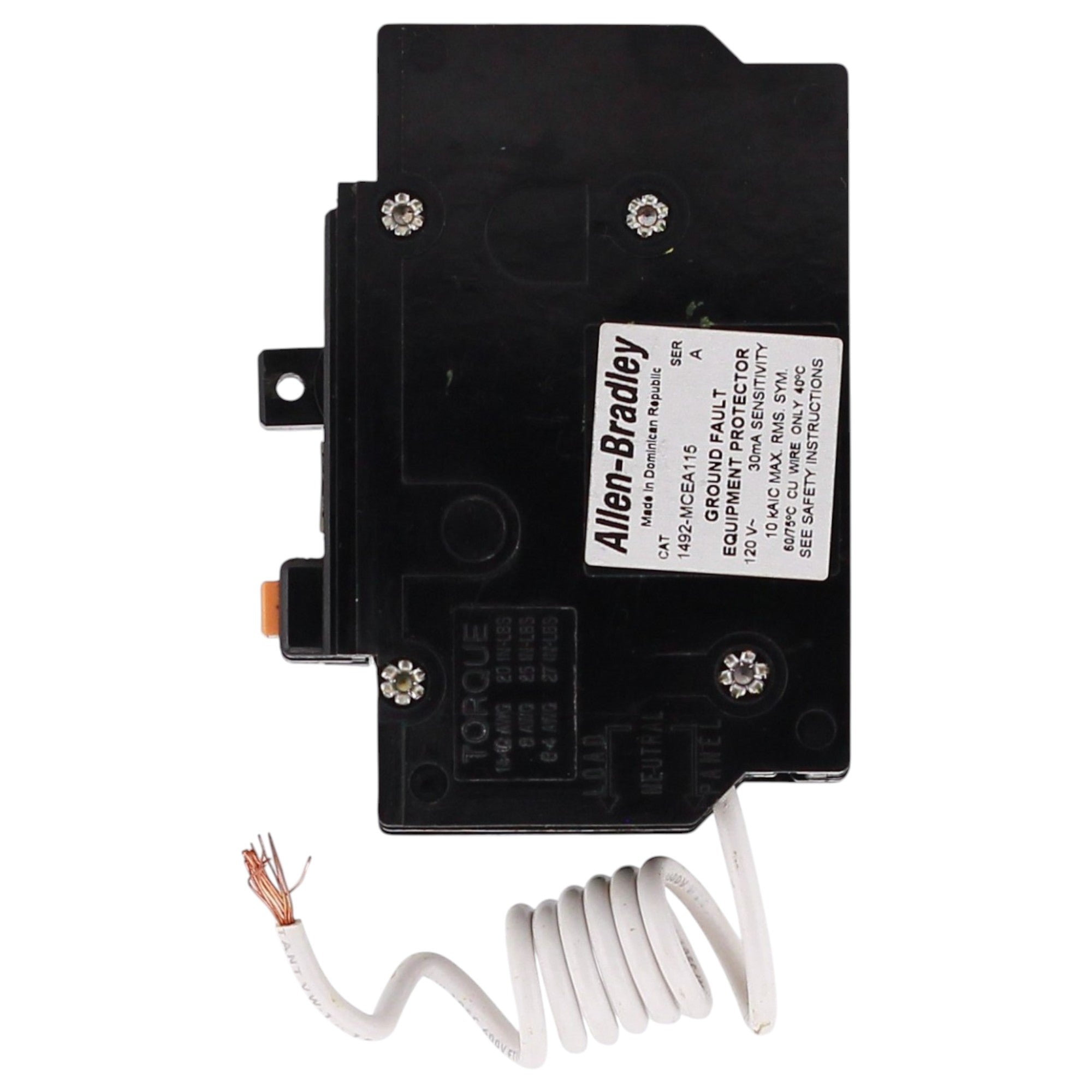 Allen-Bradley 1492-MC, 1492-MCEA115, 15A, 1P, 120V, GFEP, Panel Mount, Circuit Breaker - Image 5