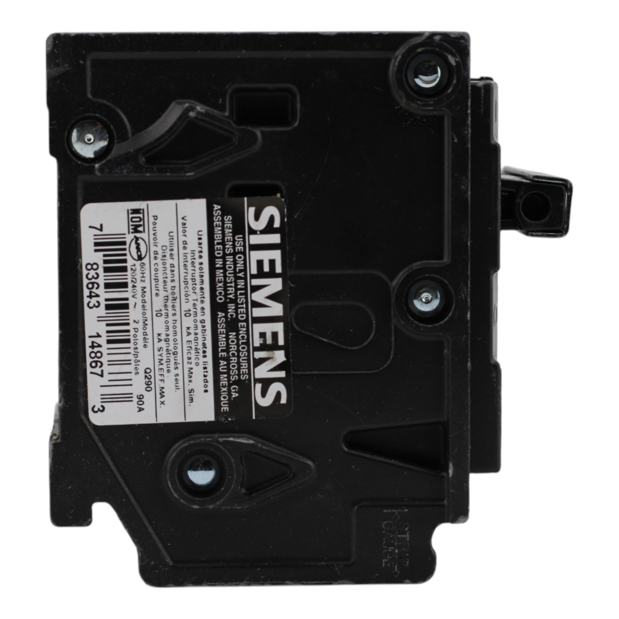 Siemens Q290 90A 2P 120/240V Circuit Breaker - Image 3