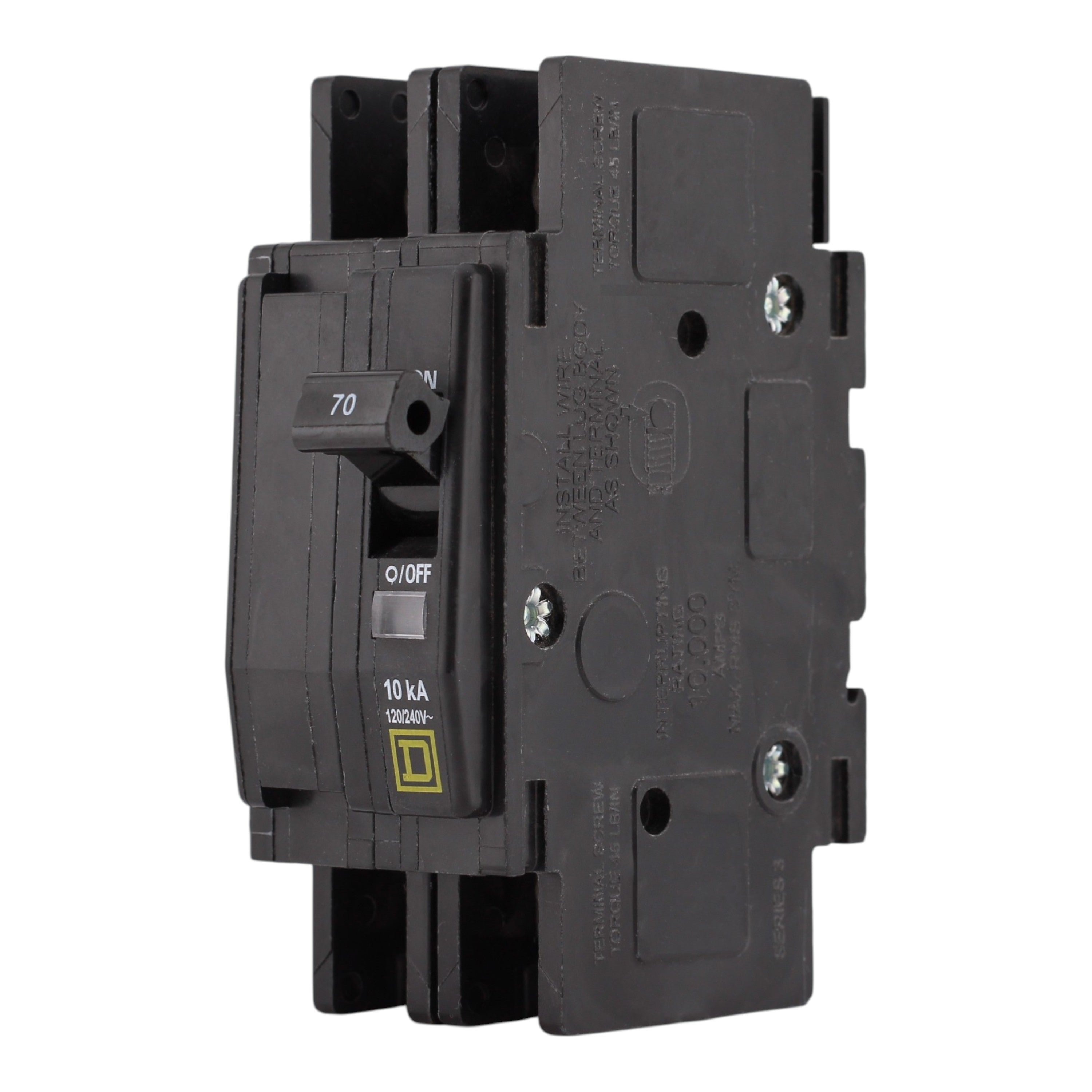 Square D QOU, QOU270, 70A, 2P, 120/240V, Standard, Unit Mount, Circuit Breaker - Image 2