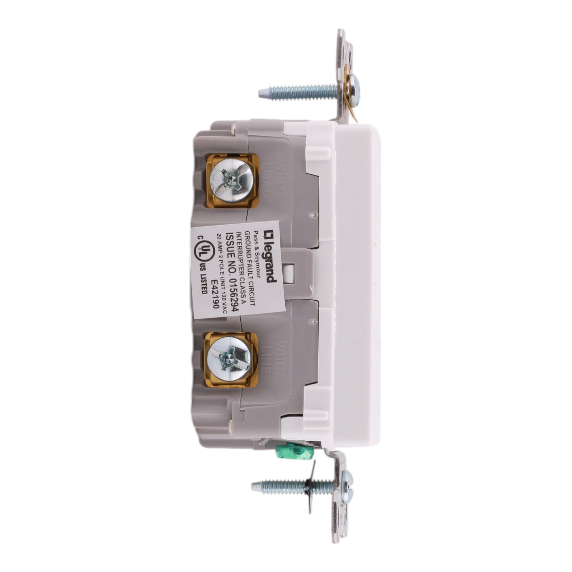 Legrand radiant 1597W 15A GFCI Duplex Receptacle White - Image 4