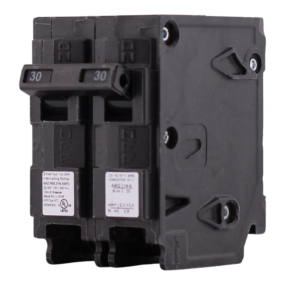 Siemens QP, Q230H, 30A, 2P, 120/240V, 22kAIC, Thermal Magnetic, Circuit Breaker - Image 4