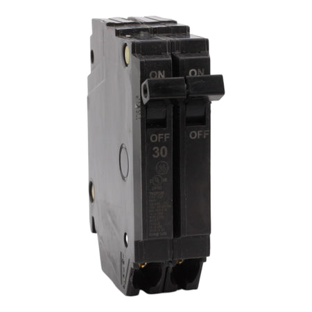 GE THQP230, 30A, 120/240V, 2-Pole Circuit Breaker, Plug-In, for Load Centers and Lighting Panels