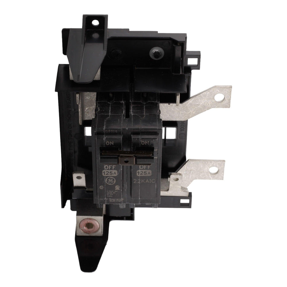 GE THQMV125D 125 Amp Double Pole Main Circuit Breaker, 120/240V, Plug-In, UL Listed - Image 2