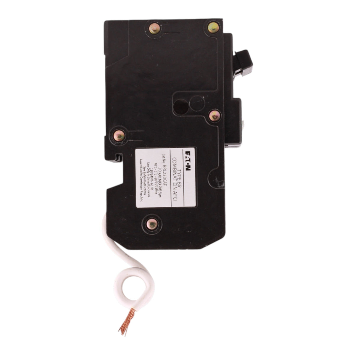 Eaton BR BRL220CAF 20A 2P 120/240V AFCI Pigtail Neutral Circuit Breaker - Image 7