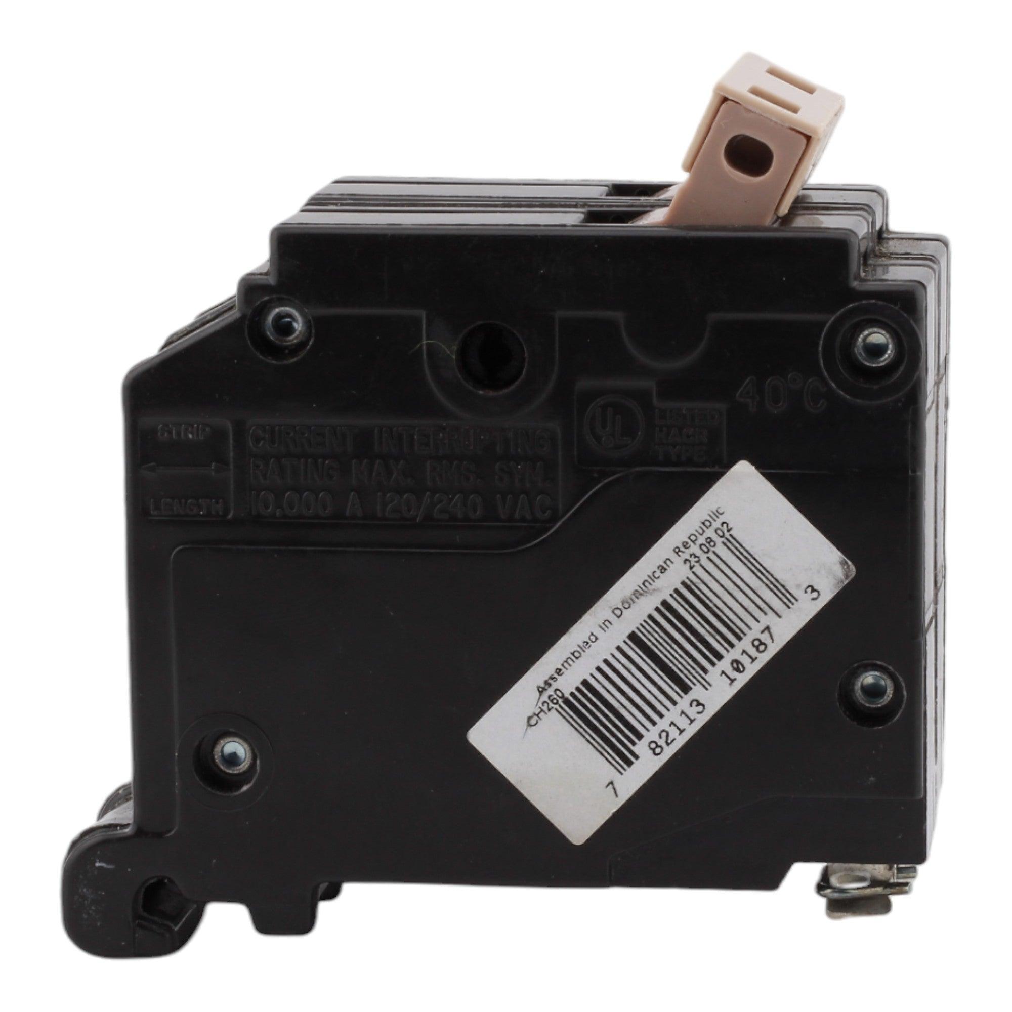 Eaton CH CH260 60A 2P 120/240V Thermal-Magnetic Circuit Breaker - Image 8