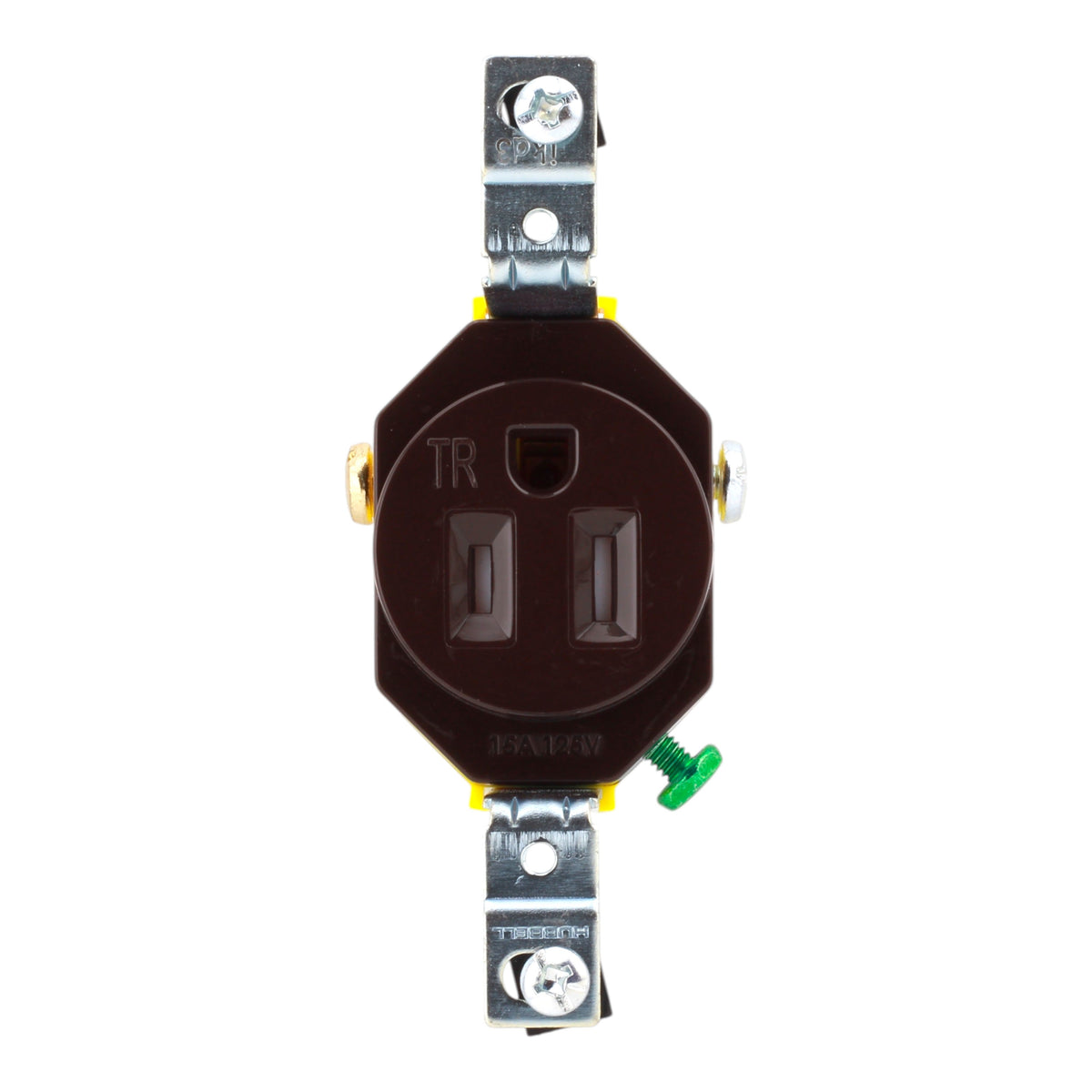 Hubbell Wiring Device-Kellems RF151DTR 15A 125V 2P 3W Tamper Resistant Single Receptacle - Image 6