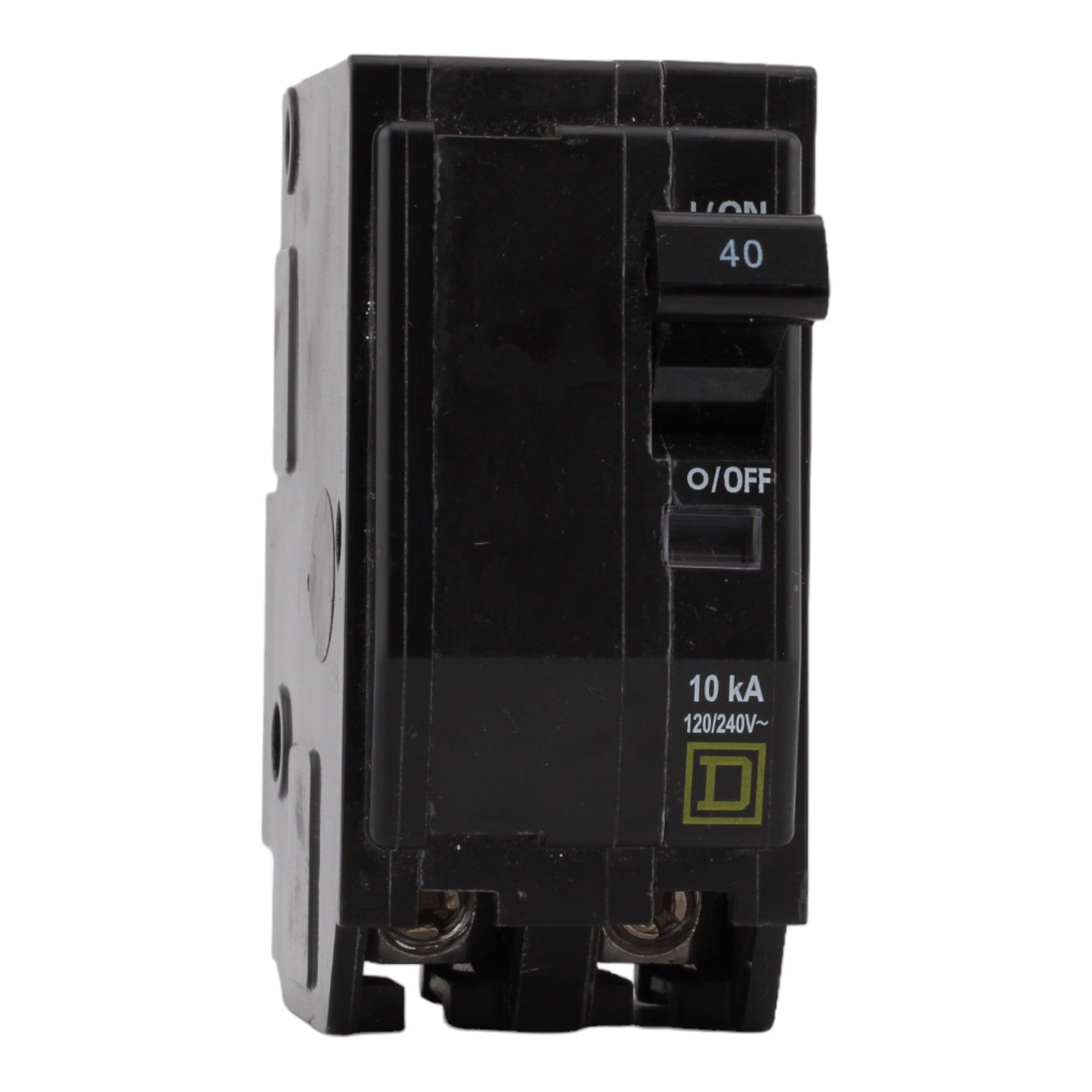SQUARE D QO240, 40A, 120/240V, 2-Pole, Miniature Circuit Breaker, 10kA Interrupt Rating, Plug-In Mount, for QO Load Centers - Image 2