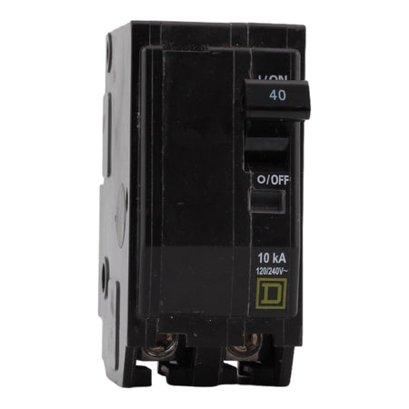 SQUARE D QO240, 40A, 120/240V, 2-Pole, Miniature Circuit Breaker, 10kA Interrupt Rating, Plug-In Mount, for QO Load Centers - Image 2