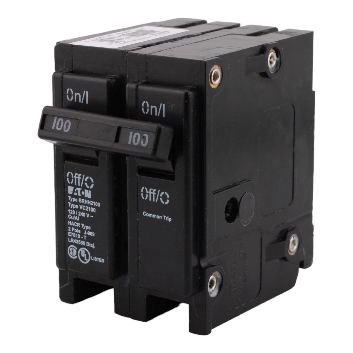 Eaton BRHH2100 100 Amp Double Pole 240V Plug-In Standard Trip Circuit Breaker UL - Image 3