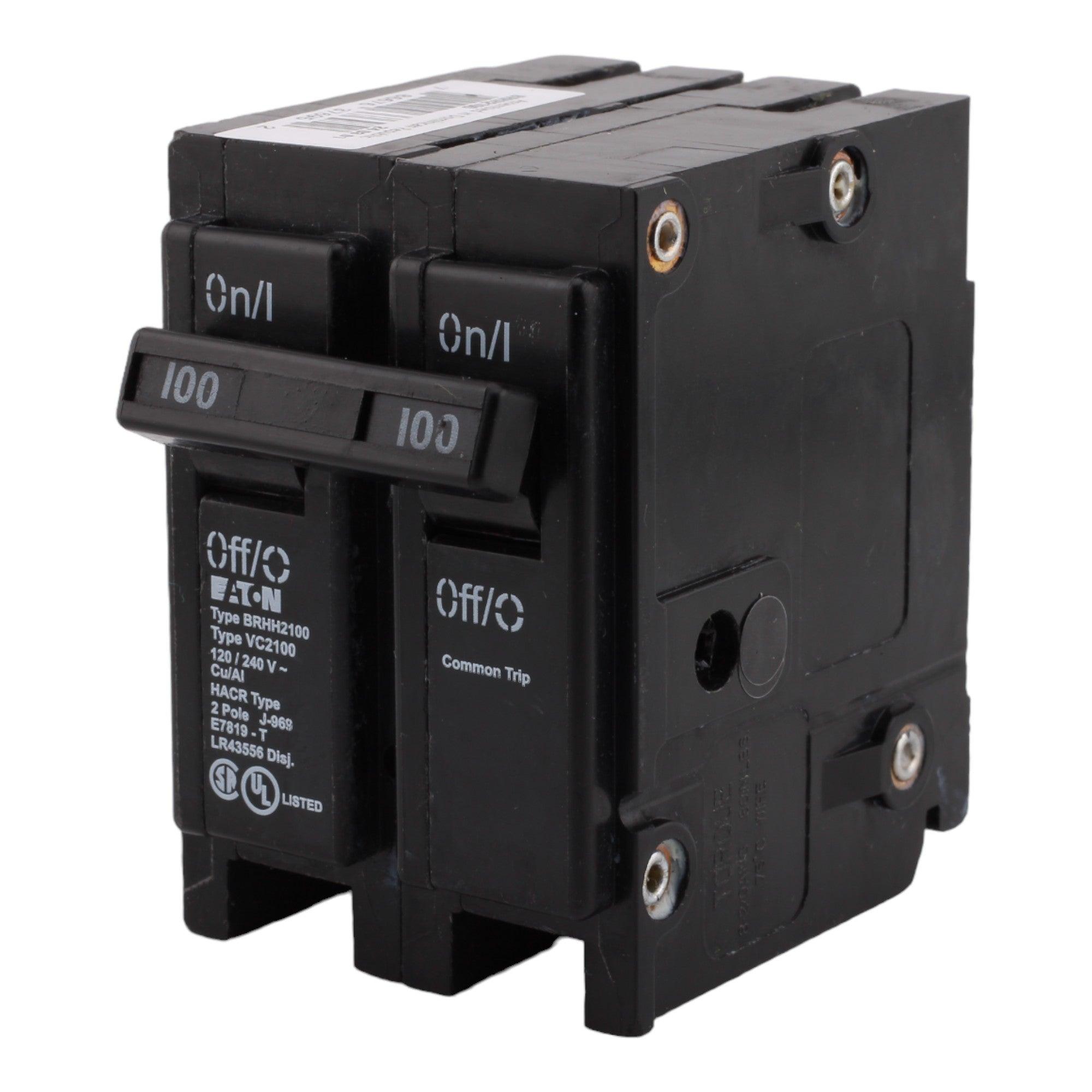 Eaton BRHH2100 100 Amp Double Pole 240V Plug-In Standard Trip Circuit Breaker UL - Image 3