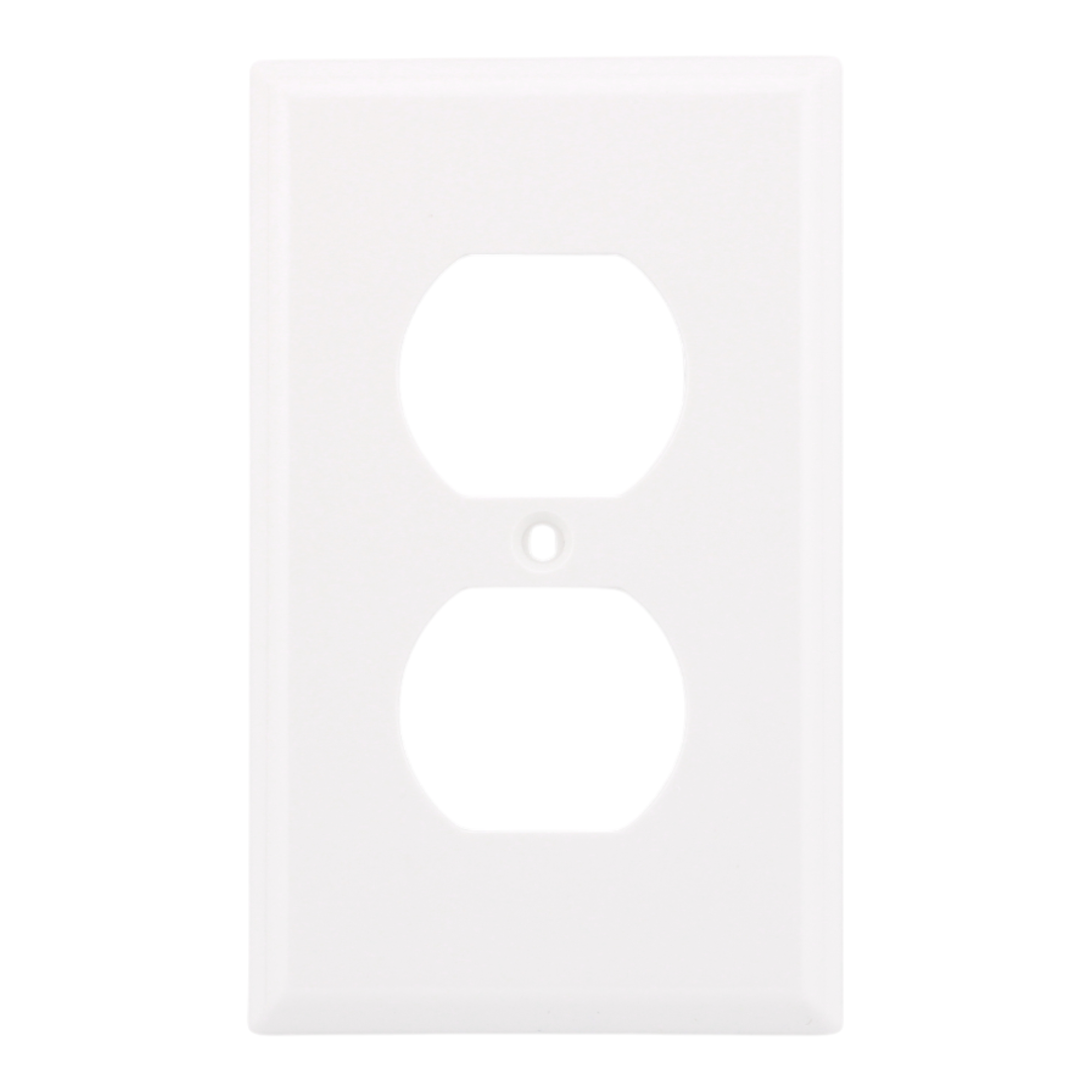 RES POWER 1-Gang Standard Receptacle Wall Plate Unbreakable Polycarbonate cULus Listed White - Image 3