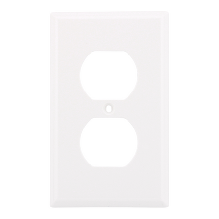 RES POWER 1-Gang Standard Receptacle Wall Plate Unbreakable Polycarbonate cULus Listed White - Image 3