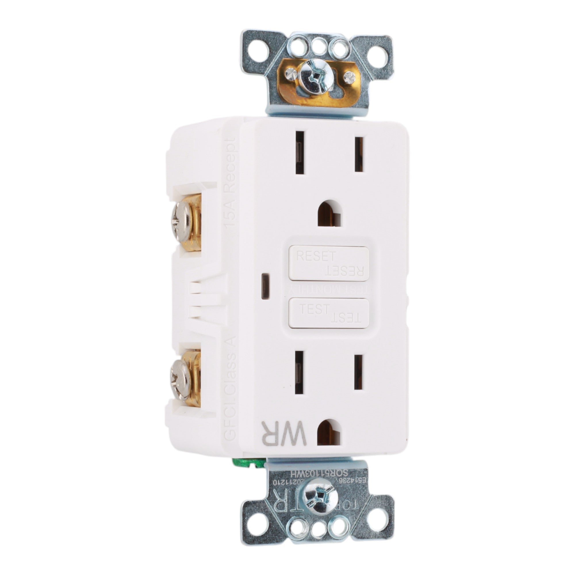Square D SQR51103WH 15A 125V Tamper/Weather Resistant GFCI Outlet - Image 2