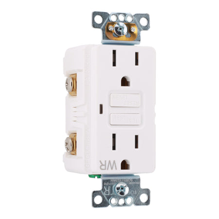 Square D SQR51103WH 15A 125V Tamper/Weather Resistant GFCI Outlet - Image 2