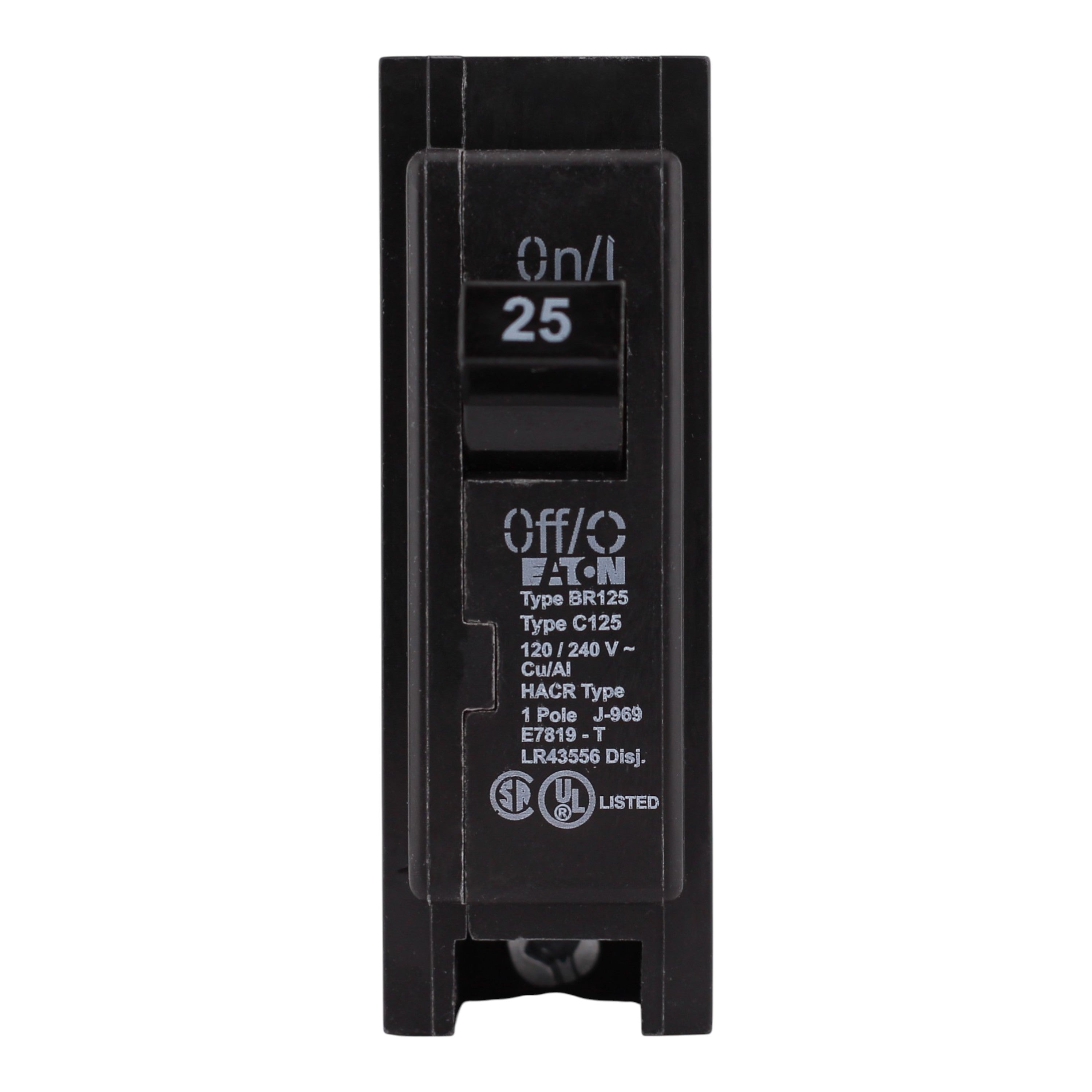 Eaton BR, BR125, 25A, 1P, 120/240V, Circuit Breaker - Image 3