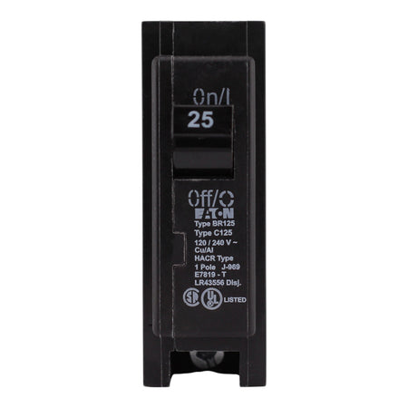 Eaton BR, BR125, 25A, 1P, 120/240V, Circuit Breaker - Image 3