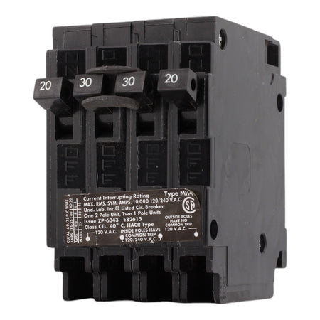 Murray MP23020 30/20A 120/240V 2-Pole Triplex Thermal Magnetic Circuit Breaker, Compatible with Murray and Siemens Load Centers - Image 3
