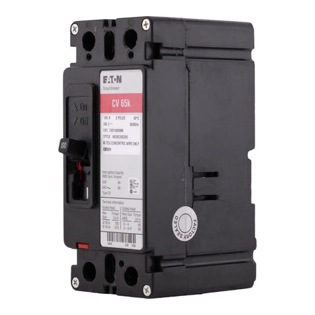 Eaton CV, CV2100XMM, 100A, 2P, 120/240V, 65kA, Molded Case, Tenant Main Circuit Breaker, UL Listed - Image 5