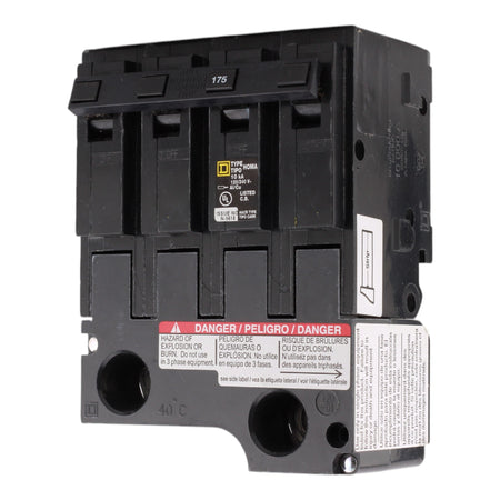 Schneider Electric HOM2175BB Mini Branch Circuit Breaker, 175A, 2-Pole, 120/240V AC, 10kA AIR, Plug-In Design. - Image 4