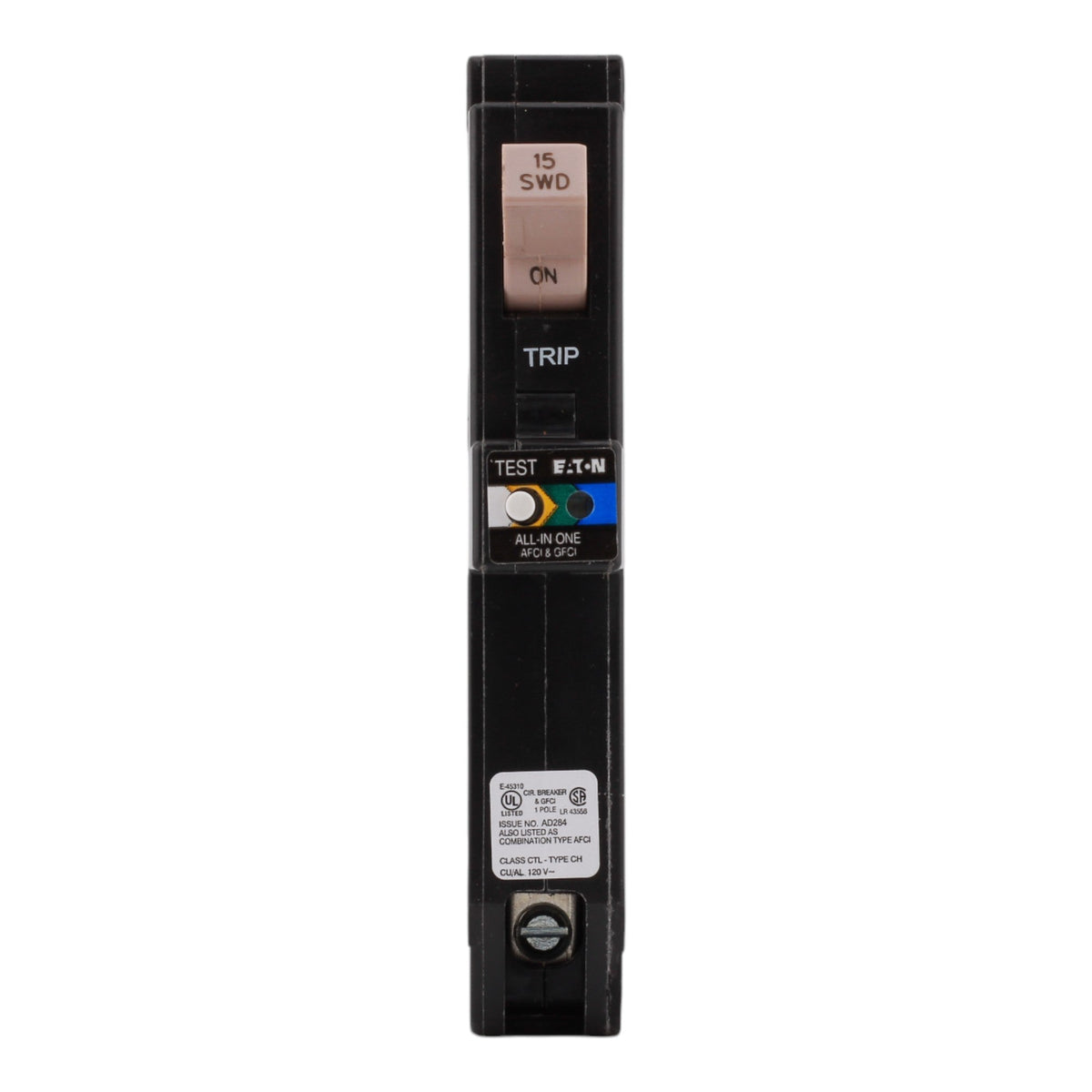 Eaton CHFPAFGF115CS 15 Amps 120 Volts Single Pole All in One Arc Fault/Ground Fault Breaker for CH Panels - Image 2