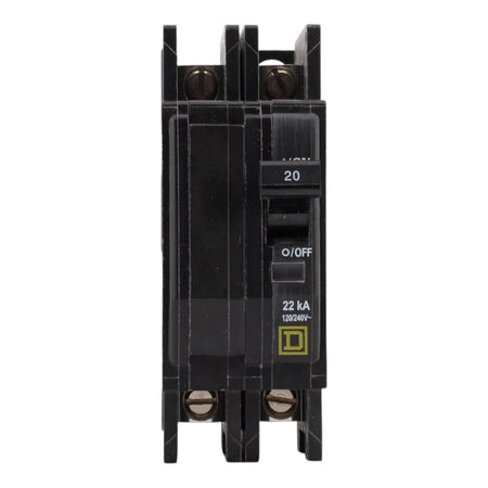 Square D QOU220VH 20 Amps 120/240 Volts Two Pole Standard Circuit Breaker Unit Mount - Image 2