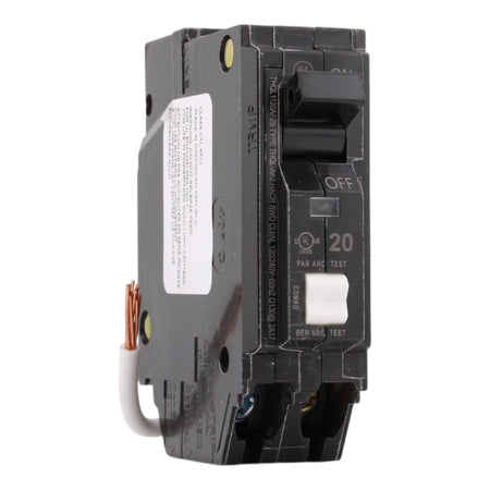 GE THQL1120AF2S, 20 Amps, Single Pole, 120 Volts, Arc Fault Circuit Breaker, AFCI, Plug-In Mount, Pigtail Connection, for GE Panels