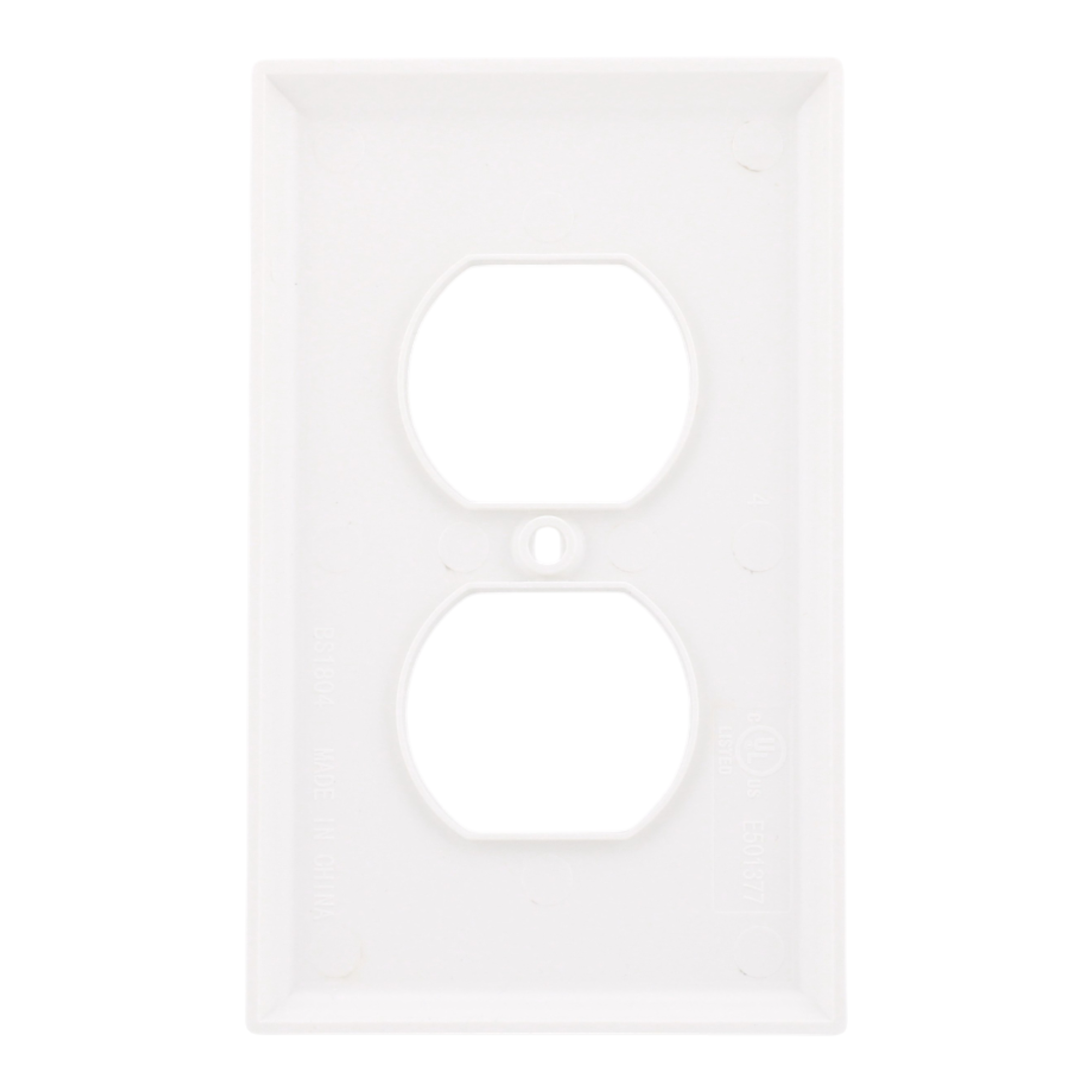 RES POWER 1-Gang Standard Receptacle Wall Plate Unbreakable Polycarbonate cULus Listed White - Image 4