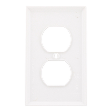 RES POWER 1-Gang Standard Receptacle Wall Plate Unbreakable Polycarbonate cULus Listed White - Image 4