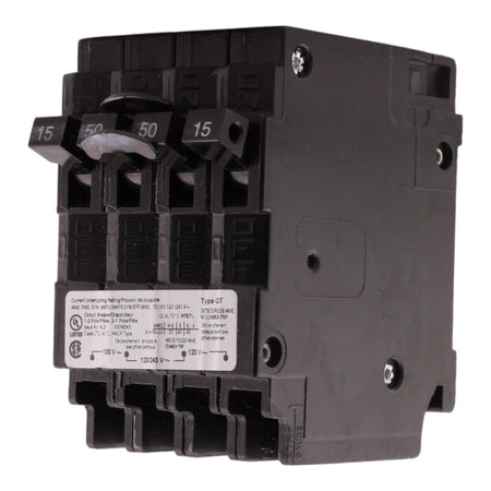 Siemens QT Q21550CT 15-50A 1P/2P 120/240V Triplex Circuit Breaker - Image 2