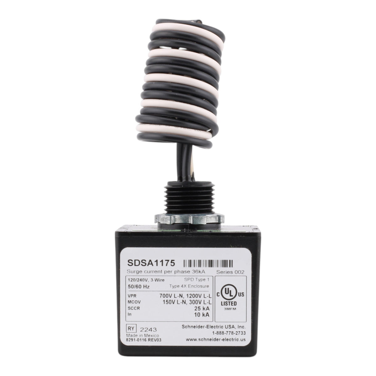 Square D Surgelogic SDSA1175 36kA 120/240V Type 1 SPD - Image 8