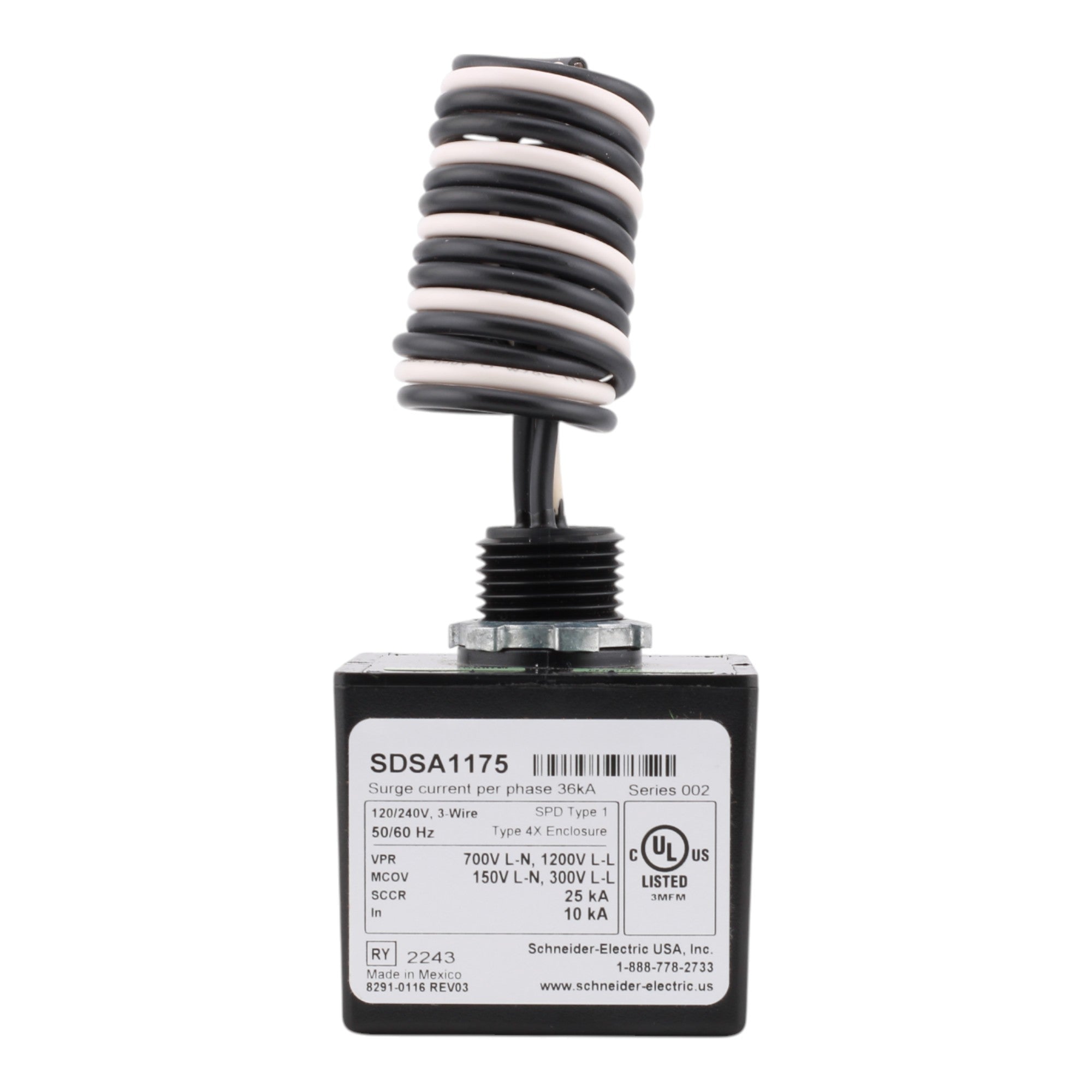 Square D Surgelogic SDSA1175 36kA 120/240V Type 1 SPD - Image 8