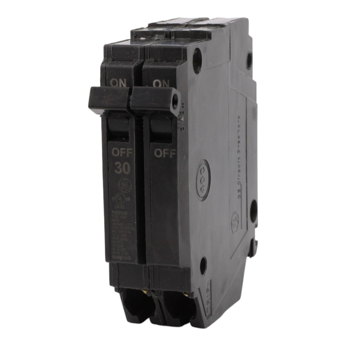 GE THQP230, 30A, 120/240V, 2-Pole Circuit Breaker, Plug-In, for Load Centers and Lighting Panels - Image 3