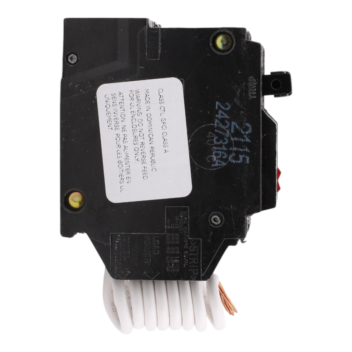 GE THQL2115GFT 15A 2P 120/240V GFCI Circuit Breaker - Image 5