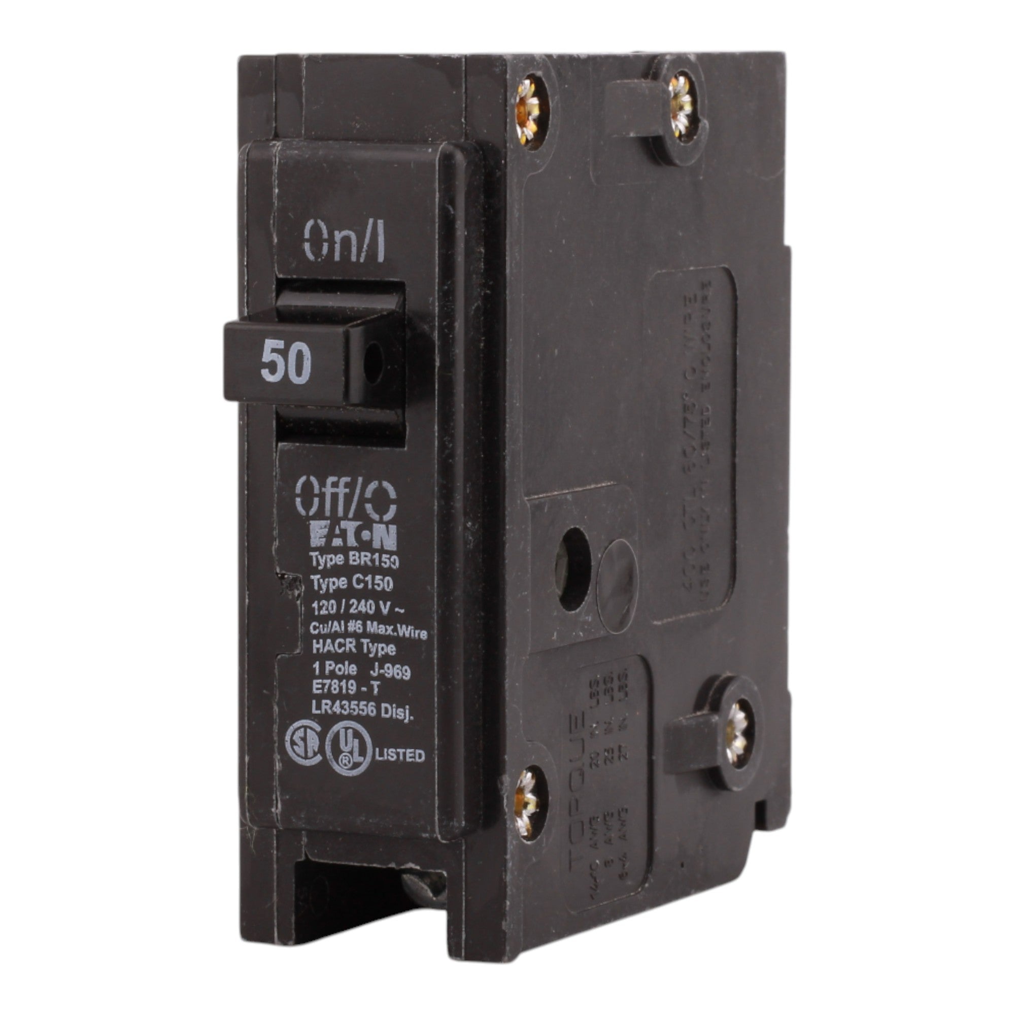 Eaton BR BR150 50A 1P 120/240V Circuit Breaker - Image 6
