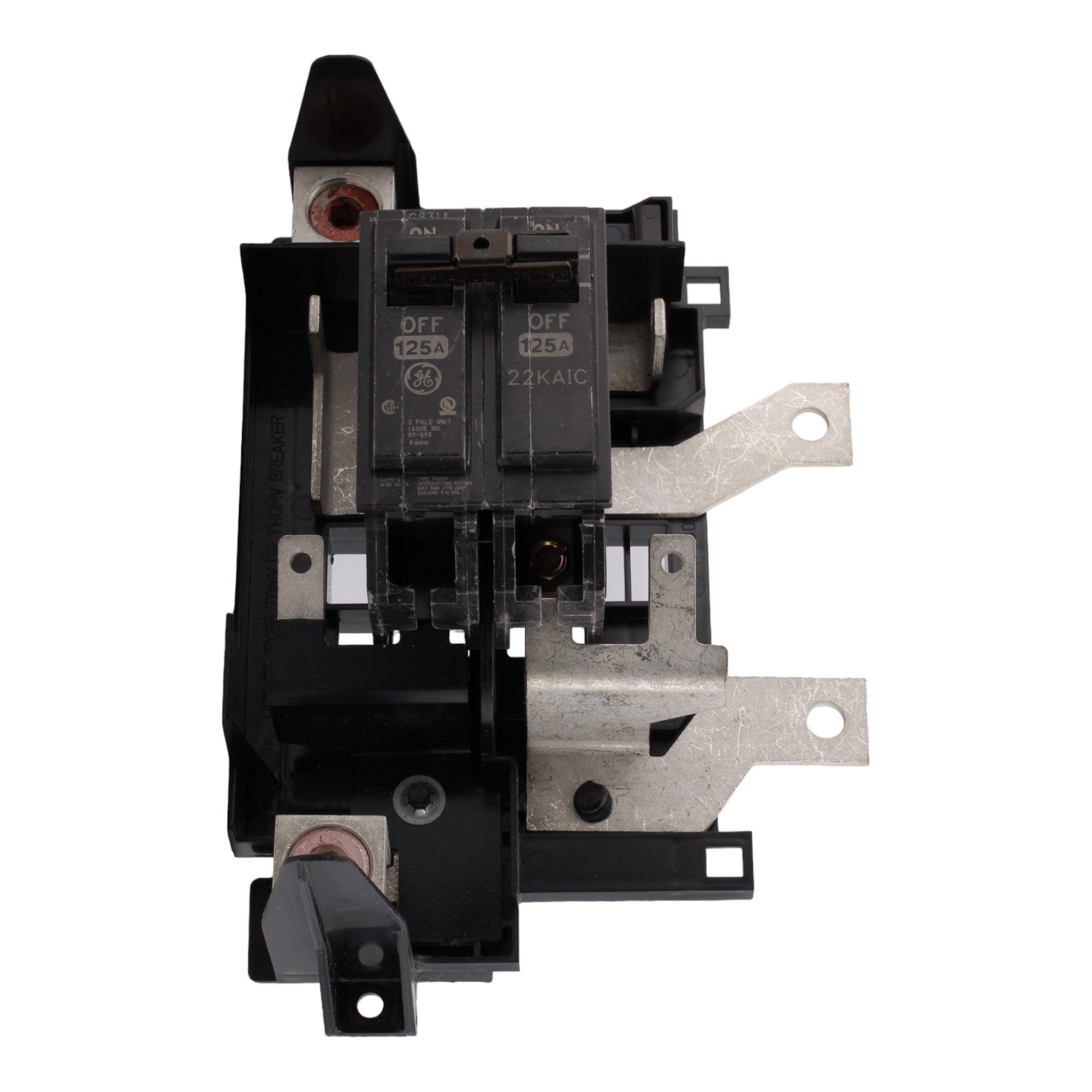 GE THQMV125D 125 Amp Double Pole Main Circuit Breaker, 120/240V, Plug-In, UL Listed - Image 3