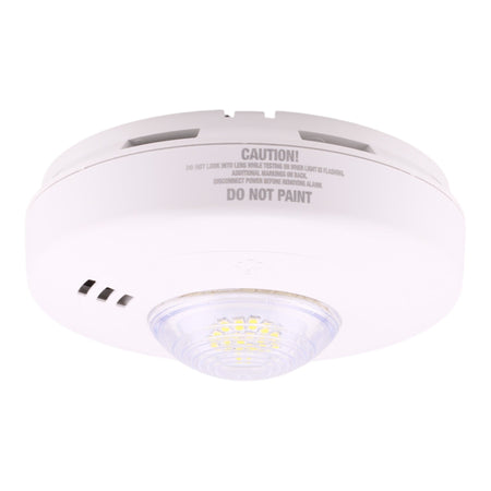 BRK 7020BSL 120V AC Photoelectric Smoke Alarm with LED Strobe and 10-Year Battery Backup - Image 7