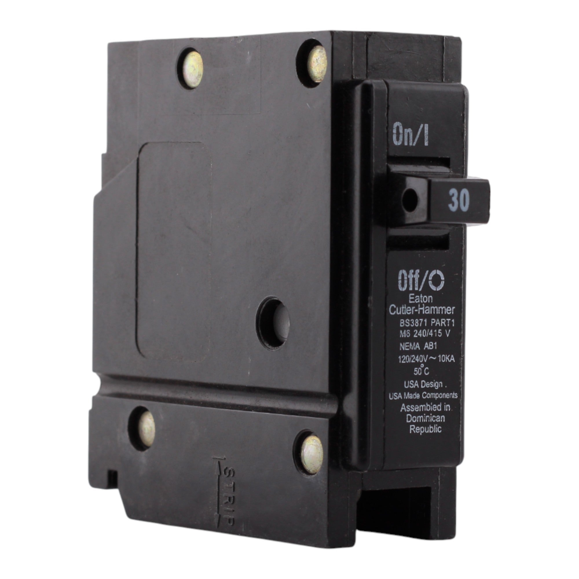 Eaton Quicklag, HQP1030, 30A, 1P, 120/240V, Plug-On, Circuit Breaker